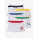 Lot 5 boxers harry potter blasons marine