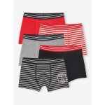 Lot 5 boxers sailor garon rouge