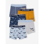 Lot de 5 boxers stretch gar�on baleines lot bleu