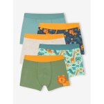 Lot de 5 boxers stretch jungle garon vert