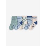 Lot de 5 chaussettes b�b� gar�on bleu ciel