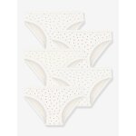 Lot 5 culottes petits coeurs blanc imprim�