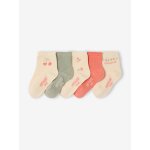 Lot de 5 paires de chaussettes b�b� fille corail