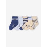 Lot de 5 paires de chaussettes b�b� gar�on bleu
