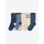 Lot de 5 paires de chaussettes cool kids gar�on indigo