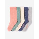 Lot de 5 paires de chaussettes à pois fille rose Lot de 5 paires de chaussettes à pois fille rose