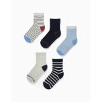 Lot de 5 paires de chaussettes � rayures multicolore