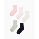 Lot de 5 paires de chaussettes avec tiges ondul�es multicolore