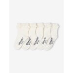Lot de 5 paires de mi - chaussettes dentelle b�b� �cru