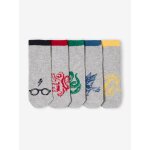 Lot de 5 paires de mi - chaussettes harry potter marine