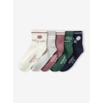 Lot de 5 paires de mi - chaussettes sport fille assorties