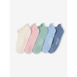 Lot 5 paires socquettes fille bleu ciel