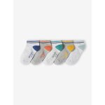 Lot de 5 paires de socquettes gar�on basics gris chin�