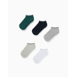 Lot de 5 paires de socquettes � rayures multicolore