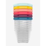 Lot de 6 bo�tes herm�tiques 180 ml babybols orange clair uni