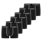 Lot de 6 boxers en coton uni noir