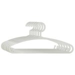 Lot de 6 cintres enfant blanc plastique gris