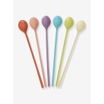 Lot de 6 cuill�res � latte en m�lamine glory days colors rice multicolore