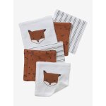 Lot de 6 lingettes lavables lot renard