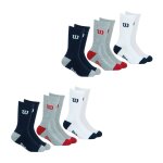 Lot de 6 paires de chaussettes mi - hautes essentiel marine - gris - blanc Lot de 6 paires de chaussettes mi - hautes essentiel marine - gris - blanc