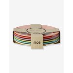 Lot de 6 petites assiettes rondes en m�lamine glory days rice multicolore