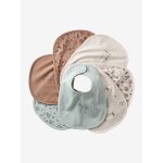 Lot 7 bavoirs naissance en coton bio * ficelle