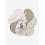 Lot de 7 bavoirs naissance en coton bio * vertbaudet babylone