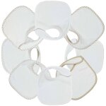 Lot de 7 bavoirs vanille Lot de 7 bavoirs vanille