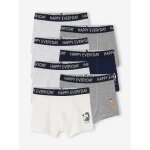 Lot de 7 boxers semainier motif ludique garon gris chin