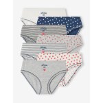 Lot de 7 culottes coeur fille marine Lot de 7 culottes coeur fille marine