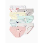 Lot de 7 culottes fille animaux lot assorti couleurs Lot de 7 culottes fille animaux lot assorti couleurs