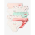 Lot de 7 culottes fille fantaisie écru Lot de 7 culottes fille fantaisie écru