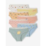 Lot de 7 culottes fruits d'été fille en coton bio corail Lot de 7 culottes fruits d'été fille en coton bio corail