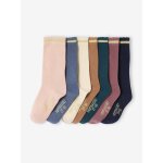 Lot de 7 paires de mi - chaussettes fille lurex rose poudr