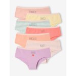 Lot 7 shorties semainier fille rose Lot 7 shorties semainier fille rose