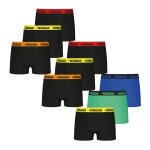Lot de 9 boxers gar�on trio choc ecopack noir orange - noir rouge - noir ja