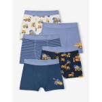 Lot de boxers gar�on tractopelle bleu oc�an