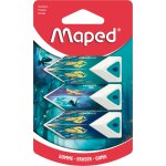 Lot de gommes blanches pyramides dragon vert