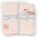 Lot de langes b�b� en coton bio doux, absorbants et pratiques pour le quotidien rose