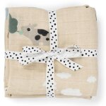 Lot de langes b�b� en coton bio doux, absorbants et pratiques pour le quotidien sable