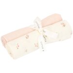 Lot de langes hydrophiles b�b� en coton bio multi - usages, doux et absorbants d�s la naissance blanc, ...