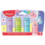 Lot de mini surligneurs pastel multicolore
