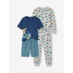 Lot pyjama + pyjashort chantier garon gris chin