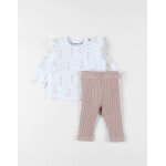 Lot t - shirt + legging jersey blanc