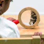 Loupe en bois beige Loupe en bois beige