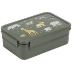 Lunch box vert, gris, jaune