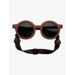Lunettes de soleil rondes flexibles b�b� brun