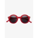 Lunettes de soleil rondes signature b�b� rouge