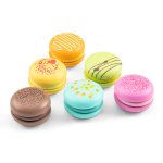 Macarons 6 pices vert