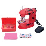 Machine � coudre miraculous avec boite � accessoires rouge